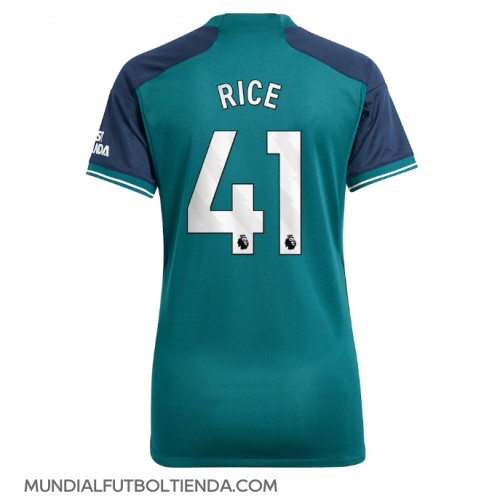 Camiseta Arsenal Declan Rice #41 Tercera Equipación Replica 2023-24 para mujer mangas cortas